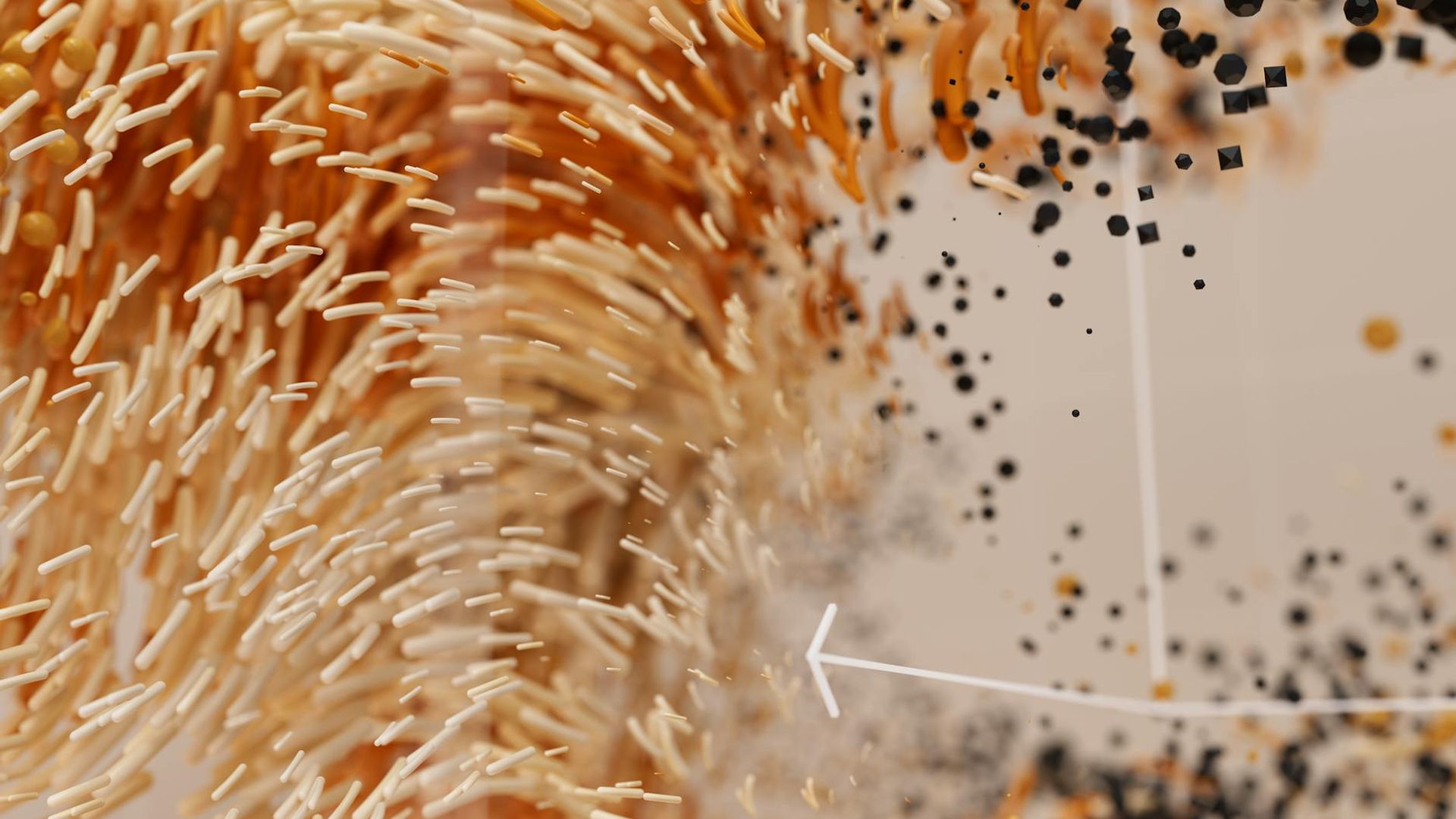 Abstract representation of fluid motion and energy flow.